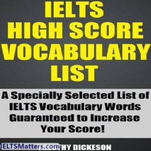 کتاب IELTS High Score Vocabulary List