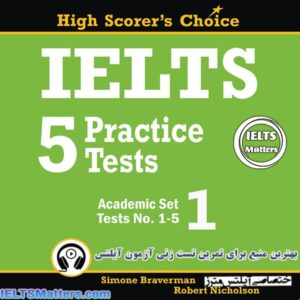 کتاب IELTS 5 Practice Tests,Academic Set 1-Tests No.1-5