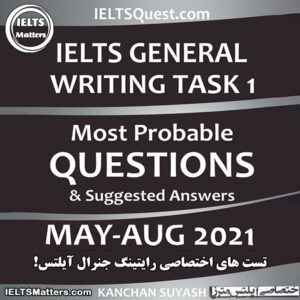 کتاب IELTS General Writing Task 1 Most Probable Questions  May - August 2021